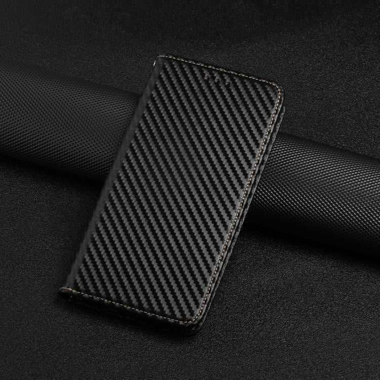 For Samsung Galaxy S24 Ultra 5G Carbon Fiber Texture Flip Holder Leather Phone Case(Black) - Galaxy S24 Ultra 5G Cases by PMC Jewellery | Online Shopping South Africa | PMC Jewellery