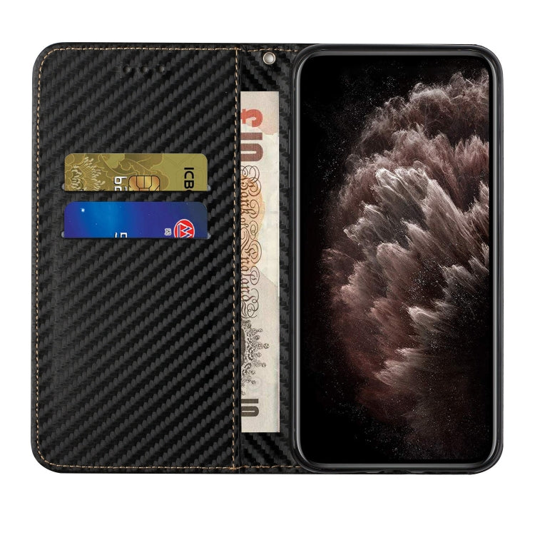 For Samsung Galaxy S24 Ultra 5G Carbon Fiber Texture Flip Holder Leather Phone Case(Black) - Galaxy S24 Ultra 5G Cases by PMC Jewellery | Online Shopping South Africa | PMC Jewellery