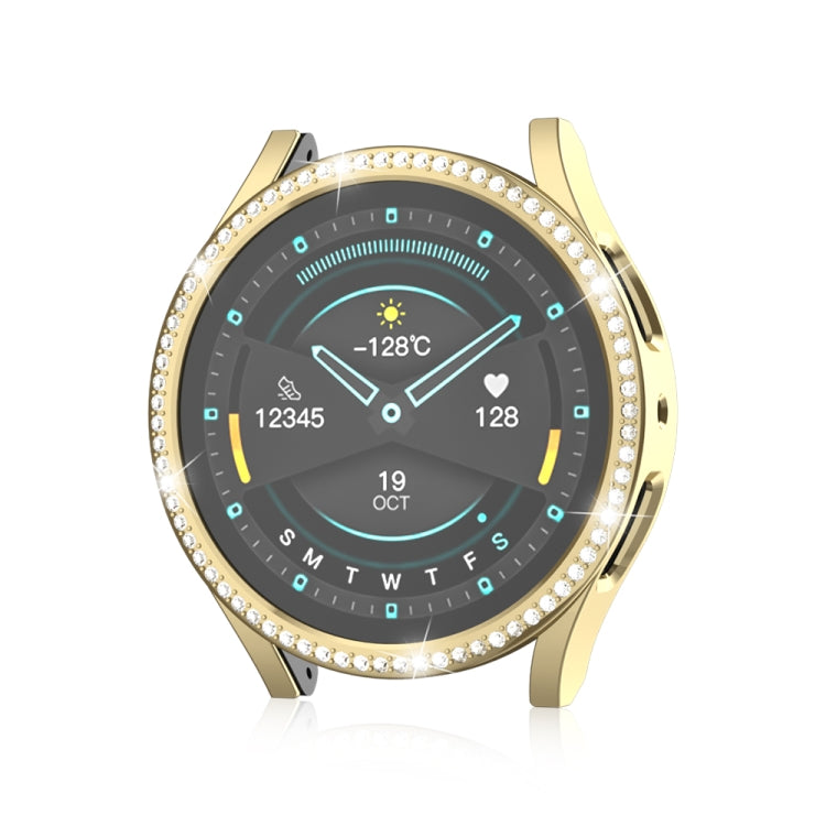 For Samsung Galaxy Watch 6 44mm Diamond Hollow PC Watch Protective Case(Gold) - free shipping - PMC TechLife - Order now!
