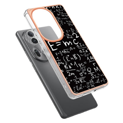 For OPPO Reno11 Pro 5G Global Electroplating Marble Dual-side IMD Phone Case(Equation) - Reno11 Pro Cases by PMC Jewellery | Online Shopping South Africa | PMC Jewellery | Buy Now Pay Later Mobicred