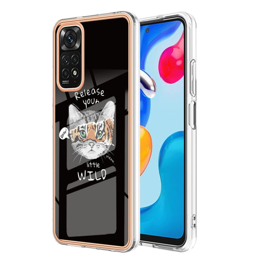 For Xiaomi Redmi Note 11s / Note 11 4G Electroplating Marble Dual-side IMD Phone Case(Natural Growth) - Xiaomi Cases by PMC Jewellery | Online Shopping South Africa | PMC Jewellery | Buy Now Pay Later Mobicred