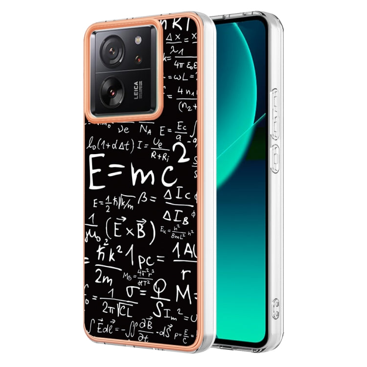 For Xiaomi 13T/13T Pro Electroplating Marble Dual-side IMD Phone Case(Equation) - Xiaomi Cases by PMC Jewellery | Online Shopping South Africa | PMC Jewellery | Buy Now Pay Later Mobicred