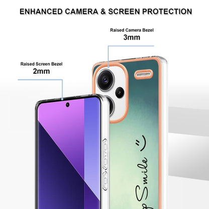 For Xiaomi Redmi Note 13 Pro+ 5G Electroplating Marble Dual-side IMD Phone Case(Smile) - Note 13 Pro+ Cases by PMC Jewellery | Online Shopping South Africa | PMC Jewellery | Buy Now Pay Later Mobicred