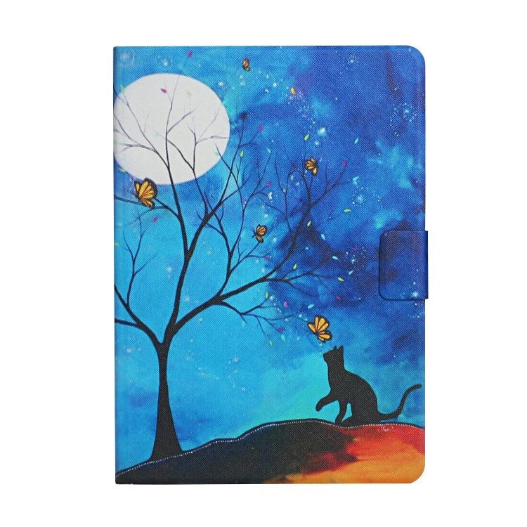 For Amazon Kindle Fire Max 11 Colored Drawing Smart Leather Tablet Case(Moonlight Cat) - Amazon by PMC TechLife | Online Shopping South Africa | PMC TechLife | Buy Now Pay Later Mobicred