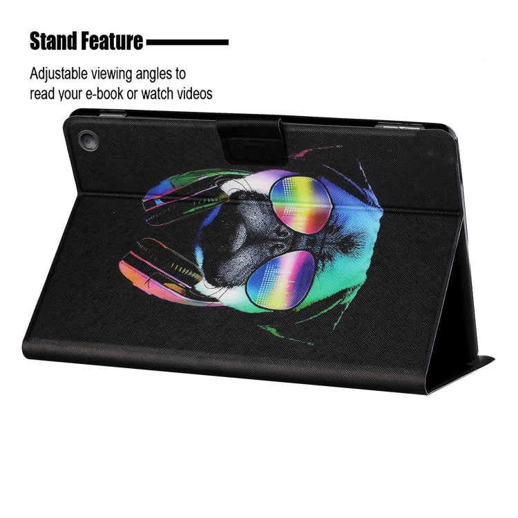 For Amazon Kindle Fire Max 11 Colored Drawing Smart Leather Tablet Case(Eye Dog) - Amazon by PMC TechLife | Online Shopping South Africa | PMC TechLife | Buy Now Pay Later Mobicred