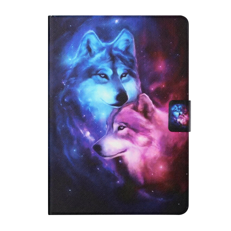 For Amazon Kindle Fire Max 11 Colored Drawing Smart Leather Tablet Case(Wolf) - Amazon by PMC TechLife | Online Shopping South Africa | PMC TechLife | Buy Now Pay Later Mobicred