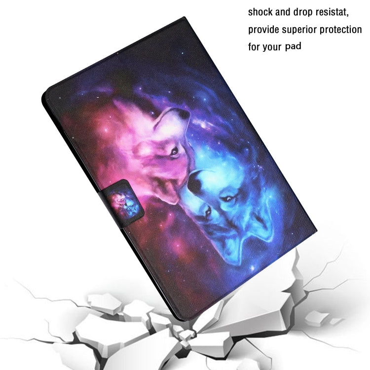 For Amazon Kindle Fire Max 11 Colored Drawing Smart Leather Tablet Case(Wolf) - Amazon by PMC TechLife | Online Shopping South Africa | PMC TechLife | Buy Now Pay Later Mobicred