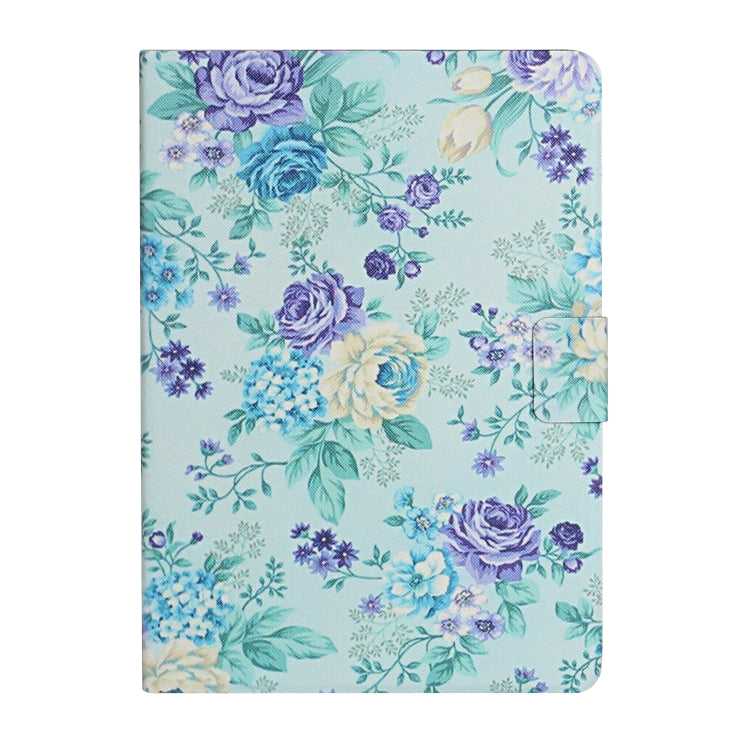 For Amazon Kindle Fire Max 11 Colored Drawing Flower Smart Leather Tablet Case(Purple Flower) - Amazon by PMC TechLife | Online Shopping South Africa | PMC TechLife | Buy Now Pay Later Mobicred
