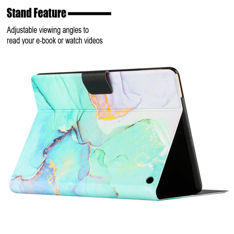 For Amazon Kindle Fire Max 11 Colored Drawing Marble Smart Leather Tablet Case(Green Marble) - Amazon by PMC TechLife | Online Shopping South Africa | PMC TechLife | Buy Now Pay Later Mobicred