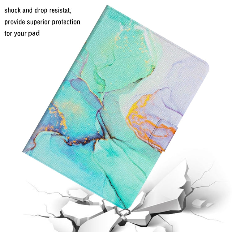 For Amazon Kindle Fire Max 11 Colored Drawing Marble Smart Leather Tablet Case(Green Marble) - Amazon by PMC TechLife | Online Shopping South Africa | PMC TechLife | Buy Now Pay Later Mobicred