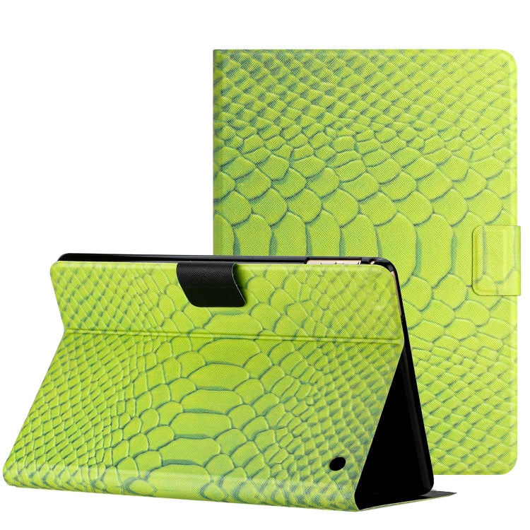 For Amazon Kindle Fire Max 11 Crocodile Texture Smart Leather Tablet Case(Green) - Amazon by PMC TechLife | Online Shopping South Africa | PMC TechLife | Buy Now Pay Later Mobicred