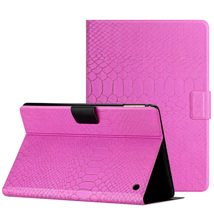 For Amazon Kindle Fire Max 11 Crocodile Texture Smart Leather Tablet Case(Rose Red) - Amazon by PMC TechLife | Online Shopping South Africa | PMC TechLife | Buy Now Pay Later Mobicred