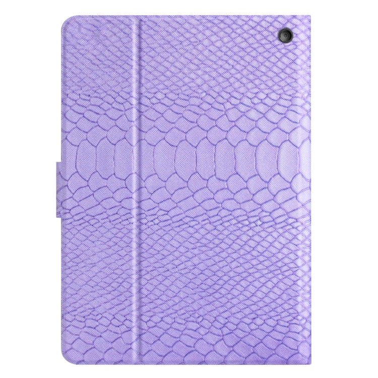 For Amazon Kindle Fire Max 11 Crocodile Texture Smart Leather Tablet Case(Purple) - Amazon by PMC TechLife | Online Shopping South Africa | PMC TechLife | Buy Now Pay Later Mobicred
