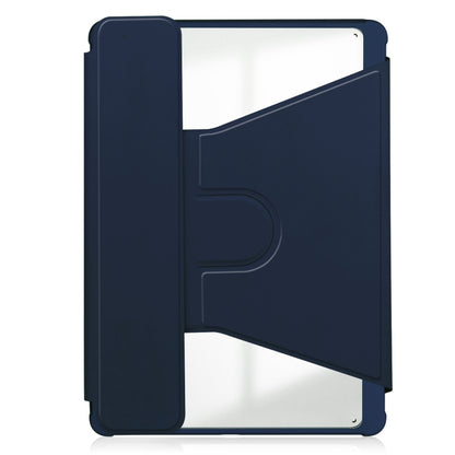 For Samsung Galaxy Tab S9 FE+ / S10+ 360 Rotation Transparent Smart Leather Case(Dark Blue) - Galaxy Tab S9 FE+ by PMC Jewellery | Online Shopping South Africa | PMC Jewellery | Buy Now Pay Later Mobicred