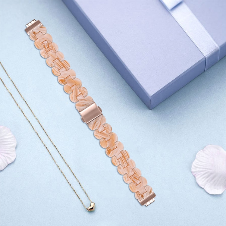 For Fitbit Inspire 3 Oval Resin Replacement Watch Band(Silk White) - Watch Bands by PMc TechLife | Online Shopping South Africa | PMc TechLife | Buy Now Pay Later Mobicred