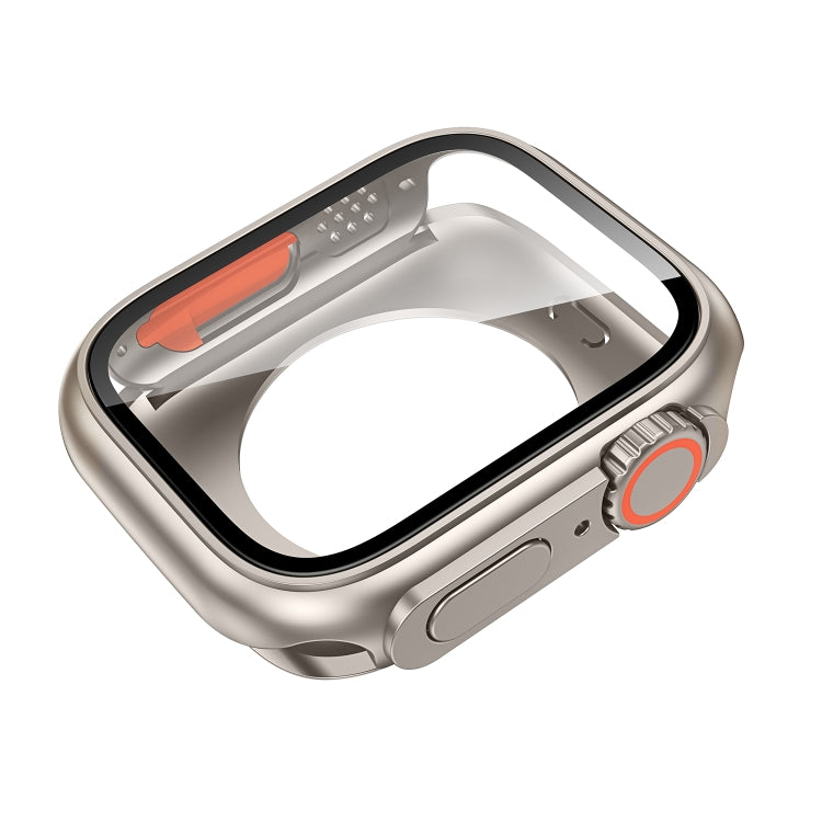 For Apple Watch Series 6 / 5 / 4 / SE 40mm Change to Ultra 49mm All-Inclusive Film Hybrid PC Watch Case(Silver) - Watch Cases by PMC Jewellery | Online Shopping South Africa | PMC Jewellery | Buy Now Pay Later Mobicred