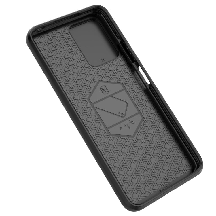 For Xiaomi Redmi Note 12 5G Global Sliding Camshield TPU + PC Shockproof Phone Case with Holder(Purple) - Xiaomi Cases by PMC TechLife | Online Shopping South Africa | PMC TechLife | Buy Now Pay Later Mobicred