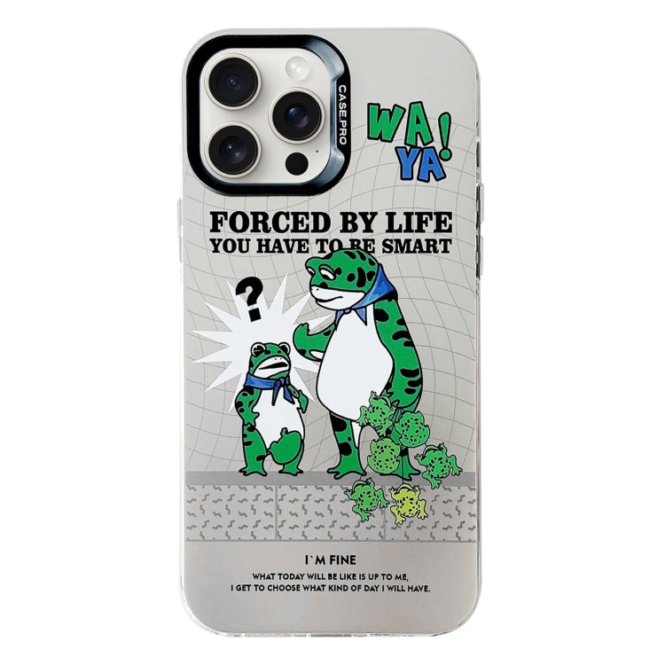 For iPhone 16 Pro Electroplated Silver Series PC Protective Phone Case(Frog) - iPhone 16 Pro Cases by PMC Jewellery | Online Shopping South Africa | PMC Jewellery | Buy Now Pay Later Mobicred