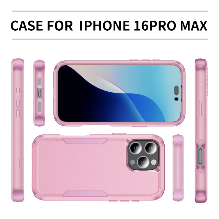 For iPhone 16 Pro Max Commuter Shockproof TPU + PC Phone Case(Pink) - iPhone 16 Pro Max Cases by PMC TechLife | Online Shopping South Africa | PMC TechLife | Buy Now Pay Later Mobicred