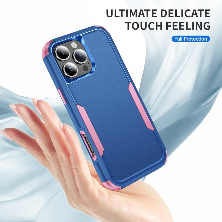 For iPhone 16 Pro Commuter Shockproof TPU + PC Phone Case(Royal Blue+Pink) - iPhone 16 Pro Cases by PMC Jewellery | Online Shopping South Africa | PMC Jewellery | Buy Now Pay Later Mobicred