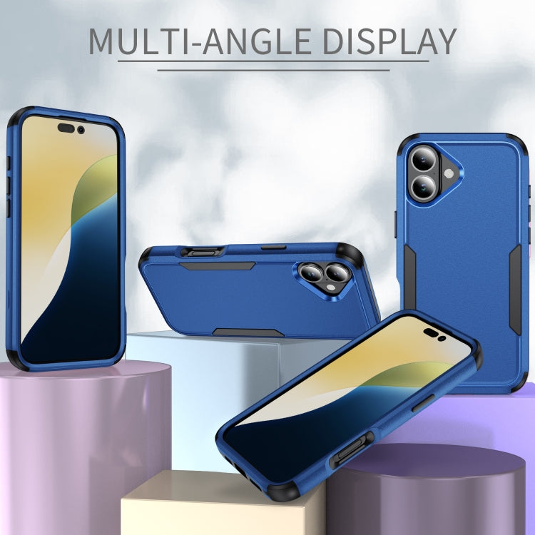 For iPhone 16 Commuter Shockproof TPU + PC Phone Case(Royal Blue+Black) - iPhone 16 Cases by PMC TechLife | Online Shopping South Africa | PMC TechLife | Buy Now Pay Later Mobicred