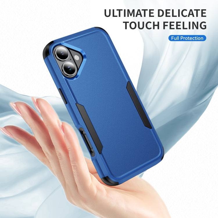 For iPhone 16 Commuter Shockproof TPU + PC Phone Case(Royal Blue+Black) - iPhone 16 Cases by PMC TechLife | Online Shopping South Africa | PMC TechLife | Buy Now Pay Later Mobicred