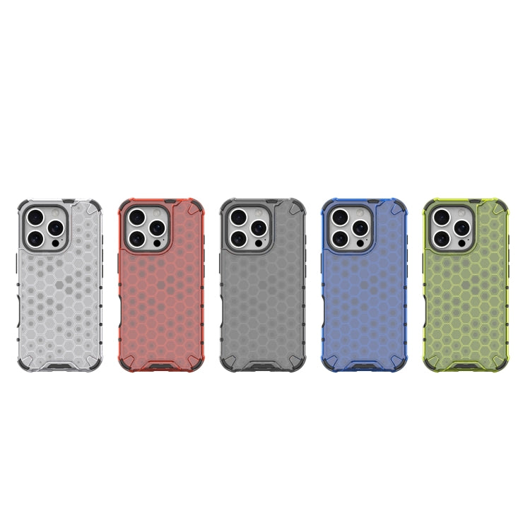 For iPhone 16 Pro Honeycomb Shockproof Phone Case(Green) - free shipping - PMC TechLife - Order now!