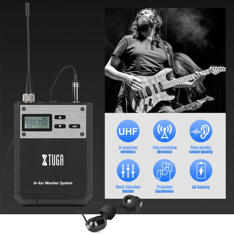 XTUGA  IEM1100 Professional Wireless In Ear Monitor System 4 BodyPacks(US Plug) - Microphone by XTUGA | Online Shopping South Africa | PMC Jewellery | Buy Now Pay Later Mobicred