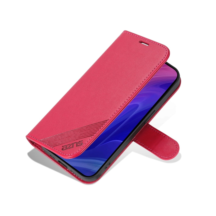 For iPhone 16 Pro AZNS Sheepskin Texture Flip Leather Phone Case(Red) - iPhone 16 Pro Cases by AZNS | Online Shopping South Africa | PMC Jewellery | Buy Now Pay Later Mobicred