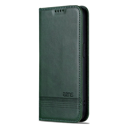 For iPhone 16 Pro AZNS Magnetic Calf Texture Flip Leather Phone Case(Dark Green) - iPhone 16 Pro Cases by AZNS | Online Shopping South Africa | PMC Jewellery | Buy Now Pay Later Mobicred