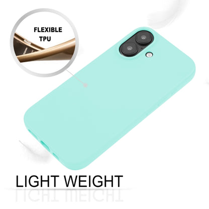 For iPhone 16 Plus GOOSPERY SOFT FEELING Liquid TPU Soft Phone Case(Mint Green) - iPhone 16 Plus Cases by GOOSPERY | Online Shopping South Africa | PMC Jewellery | Buy Now Pay Later Mobicred