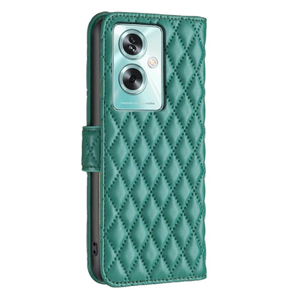 For OPPO A79 5G Diamond Lattice Wallet Leather Flip Phone Case(Green) - OPPO Cases by PMC Jewellery | Online Shopping South Africa | PMC Jewellery