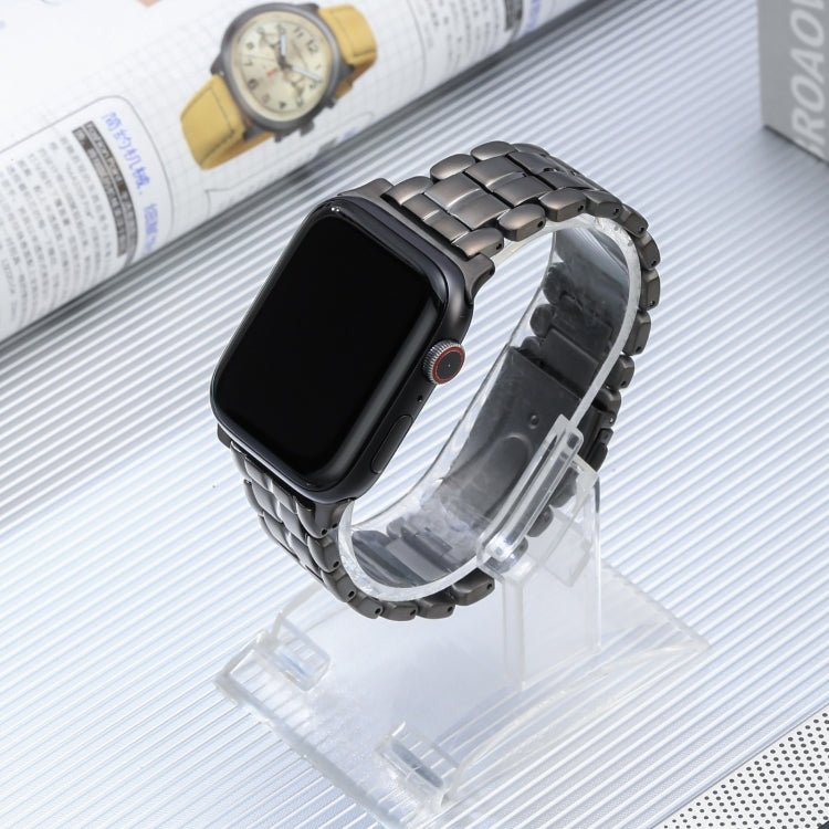 For Apple Watch SE 40mm Five Beads Titanium Steel Watch Band(Grey) - Watch Bands by PMC TechLife | Online Shopping South Africa | PMC TechLife