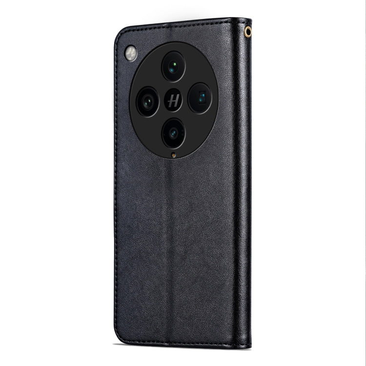 For OPPO Find X8 Pro AZNS Sheepskin Texture Flip Leather Phone Case(Black) - Find X8 Pro Cases by AZNS | Online Shopping South Africa | PMC Jewellery | Buy Now Pay Later Mobicred