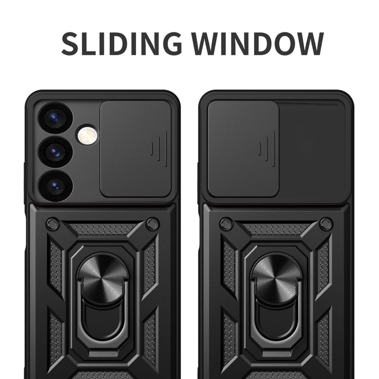 For Samsung Galaxy S24+ 5G Sliding Camera Cover Design TPU+PC Phone Case(Gold) - Galaxy S24+ 5G Cases by PMC TechLife | Online Shopping South Africa | PMC TechLife