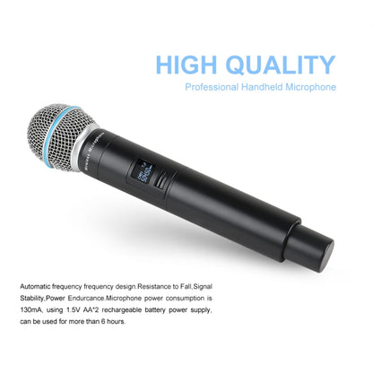 XTUGA A140-B Wireless Microphone System 4 BodyPack Headset Lavalier Microphone(US Plug) - Microphone by XTUGA | Online Shopping South Africa | PMC Jewellery | Buy Now Pay Later Mobicred