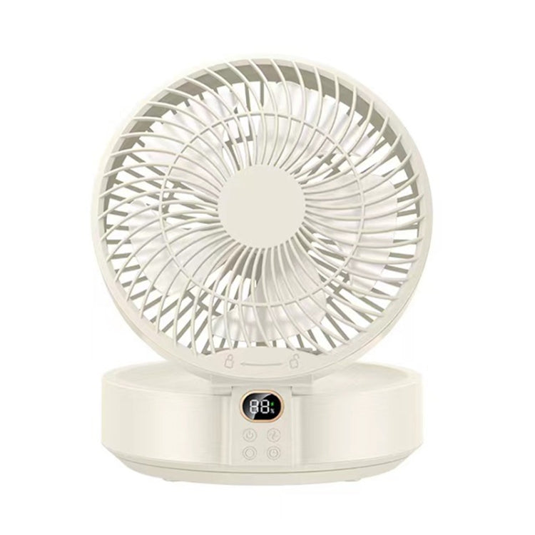 WSK302 4000mAh Swivel Head Wall Mounted Fan with Night Light(White) - Electric Fans by PMC TechLife | Online Shopping South Africa | PMC TechLife | Buy Now Pay Later Mobicred