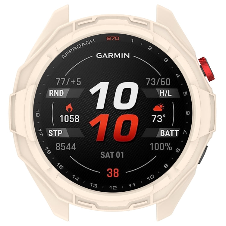 For Garmin Approach S70 47mm Armor Hollow Watch Protective Case(Starlight Color) - Watch Cases by PMC TechLife | Online Shopping South Africa | PMC TechLife