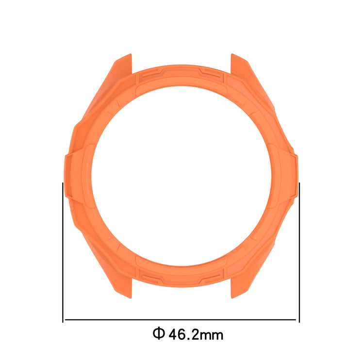 For Garmin Approach S70 42mm Armor Hollow Watch Protective Case(Orange) - Watch Cases by PMC Jewellery | Online Shopping South Africa | PMC Jewellery