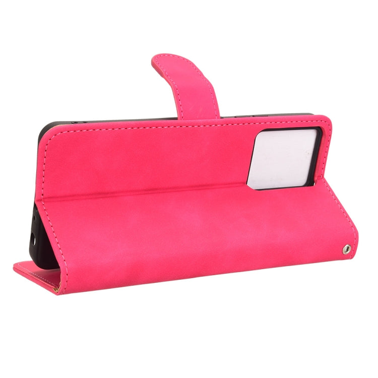 For Blackview Oscal Modern 8 / Color 8 Skin Feel Magnetic Flip Leather Phone Case(Rose Red) - More Brand by PMC Jewellery | Online Shopping South Africa | PMC Jewellery | Buy Now Pay Later Mobicred