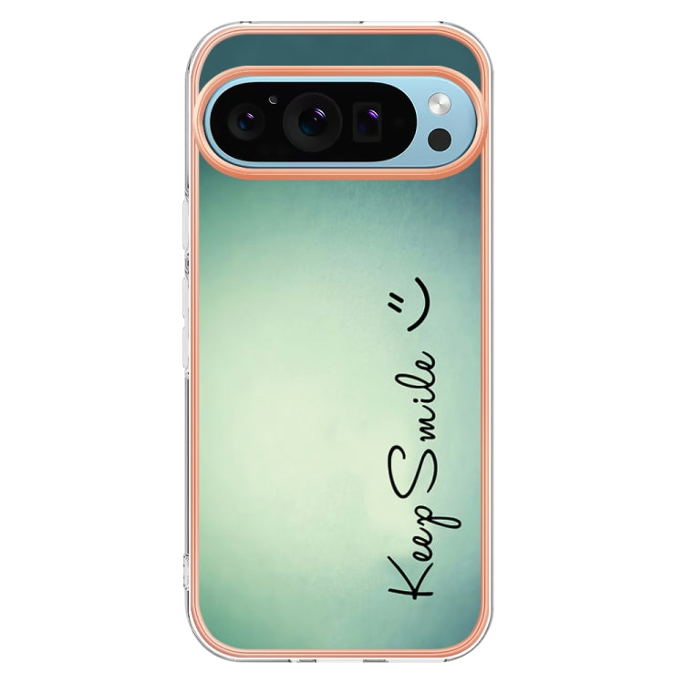 For Google Pixel 9 Pro XL Electroplating Dual-side IMD Phone Case(Smile) - Google Cases by PMC Jewellery | Online Shopping South Africa | PMC Jewellery | Buy Now Pay Later Mobicred