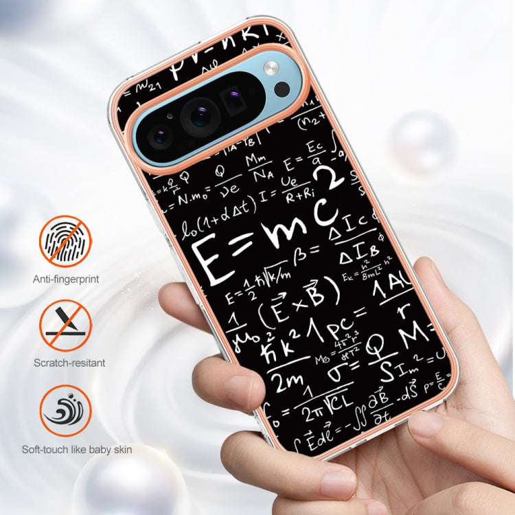 For Google Pixel 9 Pro XL Electroplating Dual-side IMD Phone Case(Equation) - Google Cases by PMC TechLife | Online Shopping South Africa | PMC TechLife | Buy Now Pay Later Mobicred