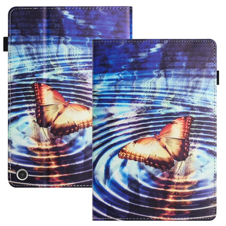For Amazon Kindle Fire HD 10 2021 Sewing Litchi Texture Smart Leather Tablet Case(Butterfly) - Amazon by PMC TechLife | Online Shopping South Africa | PMC TechLife | Buy Now Pay Later Mobicred