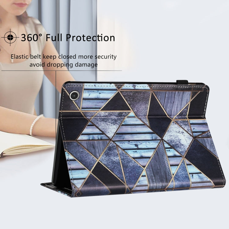 For Amazon Kindle Fire HD 10 2021 Sewing Litchi Texture Smart Leather Tablet Case(Marble) - Amazon by PMC TechLife | Online Shopping South Africa | PMC TechLife | Buy Now Pay Later Mobicred