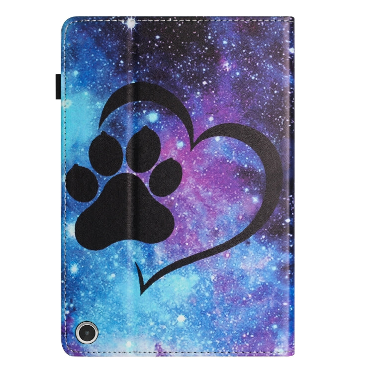 For Amazon Kindle Fire Max 11 2023 Sewing Litchi Texture Smart Leather Tablet Case(Footprint) - free shipping - PMC TechLife - Order now!