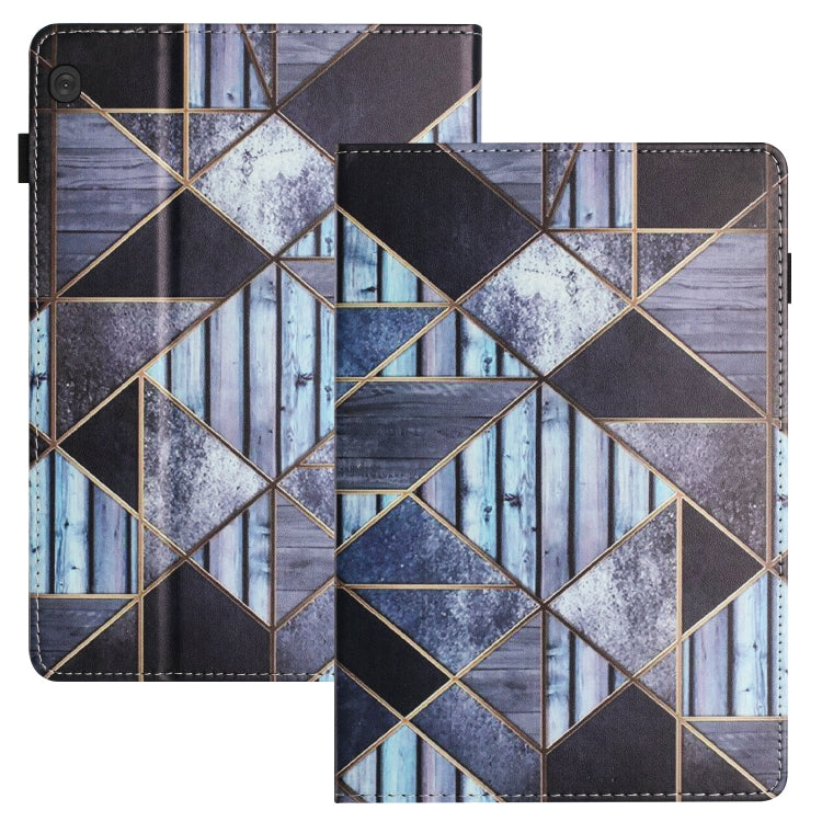 For Lenovo Tab M10 Sewing Litchi Texture Smart Leather Tablet Case(Marble) - Lenovo by PMC TechLife | Online Shopping South Africa | PMC TechLife | Buy Now Pay Later Mobicred