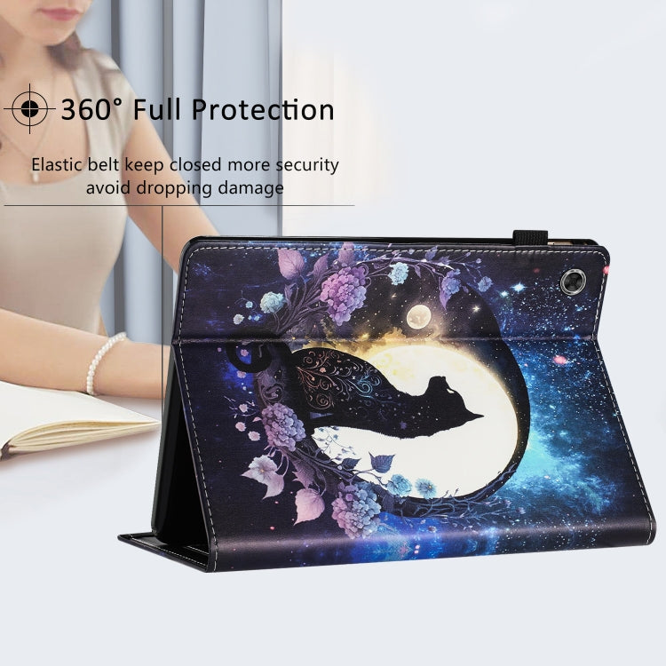 For Lenovo Tab M10 Gen 3 Sewing Litchi Texture Smart Leather Tablet Case(Cat) - Lenovo by PMC TechLife | Online Shopping South Africa | PMC TechLife | Buy Now Pay Later Mobicred