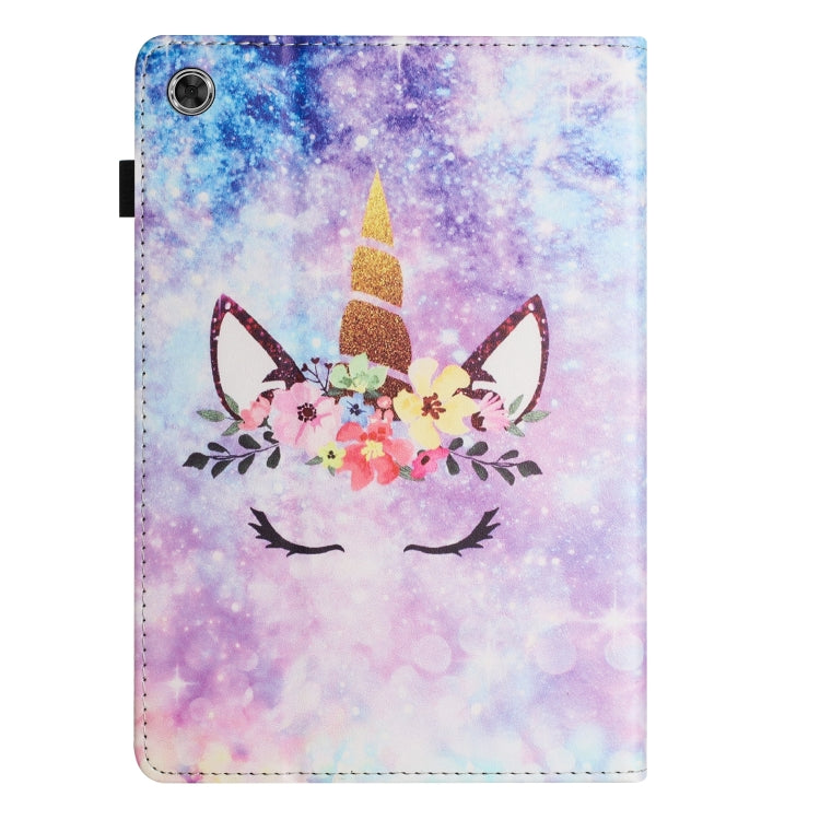 For Lenovo M10 Plus Sewing Litchi Texture Smart Leather Tablet Case(Smiling Face) - Lenovo by PMC TechLife | Online Shopping South Africa | PMC TechLife | Buy Now Pay Later Mobicred