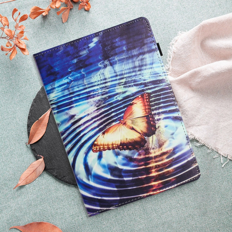 For Lenovo M10 Plus Sewing Litchi Texture Smart Leather Tablet Case(Butterfly) - Lenovo by PMC TechLife | Online Shopping South Africa | PMC TechLife | Buy Now Pay Later Mobicred