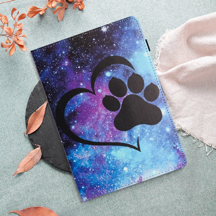 For Lenovo Tab M10 Plus 3rd Gen Sewing Litchi Texture Smart Leather Tablet Case(Footprint) - Lenovo by PMC TechLife | Online Shopping South Africa | PMC TechLife | Buy Now Pay Later Mobicred